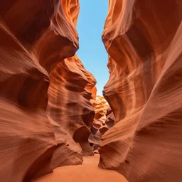 view of the sky from a slot canyon, digital art, award winning illustration, smooth, sharp lines, concept art, trending on artstation