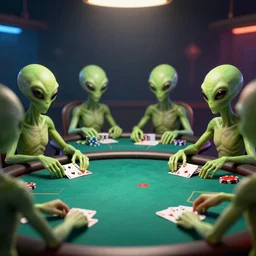 aliens sitting at a poker table, 4 k hdr photograph, taken by king of photo taking, 3 d render, super detailed, mega detailed, depth of field, blender, maya, rtx on, bluray, ultra high definition