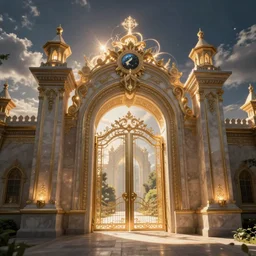 The gate to the eternal kingdom of energy, fantasy, digital art, HD, detailed.