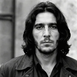 john malkovich as guerrillero heroico, a black and white photo of john malkovich with long hair, a character portrait by rene burri, behance, socialist realism, 1 9 7 0 s, colorized, associated press photo