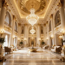 luxurious interior palace, hyperdetailed, raytracing, octane render