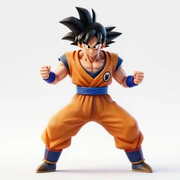 3 d render of goku, artstation, cgsociety, featured on deviantart, unreal engine 5, zbrush, dynamic pose, official art, high resolution, highly detailed, deviantart hd, artstation hd, 2 d game art, daz 3 d, concept art
