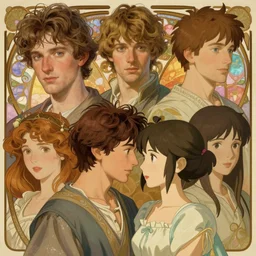 romeo and juliet, art by artgerm and greg rutkowski and magali villeneuve and alphonse mucha and rossdraws and makoto shinkai, d & d, fantasy, portrait, highly detailed, headshot, digital painting, trending on artstation, concept art, sharp focus, illustration