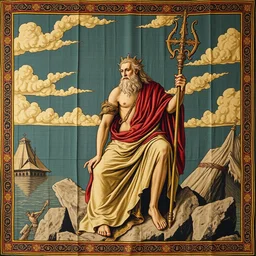 poseidon tapestry