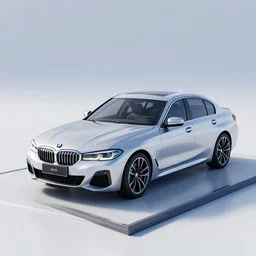 blender cycles render of bmw scene