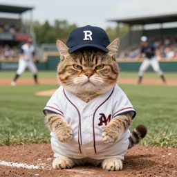 award winning photo of an angry cat at a baseball game funny