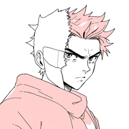 manga art of a hero, half - tone, trending on pixiv