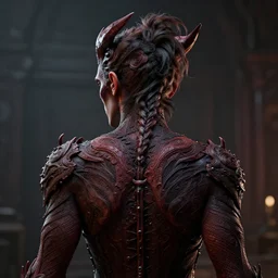 love demon photographed by simon hjortek, unreal engine, portrait, f / 2. 8, 1 6 k, perfectionism, halfrear lighting, insanely detailed and intricate, hypermaximalist, hyper realistic, super detailed
