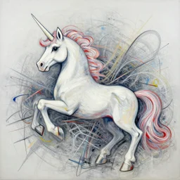 jackson pollock painting, abstract chaos art of a unicorn, fantasy, hd, volumetric lighting, 4 k, intricate detail, by jesper ejsing, irakli nadar