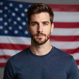 portrait of a male american from united states, studio lighting, ultra high definition