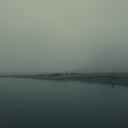muted cyberpunk style, tranquil, desolate, atmospheric, hazy, autochrome, 8k, reflections, octane render, unreal engine 5