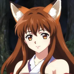 An anime portrait of a beautiful woman with fox ears, by Shinichirou Otsuka and Shingo Adachi, popular isekai anime, trending on artstation, pixiv,