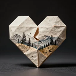 broken heart origami