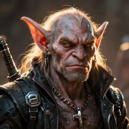 shadowrun techno magic cyberpunk portrait of a troll, trending, artstation, digital art