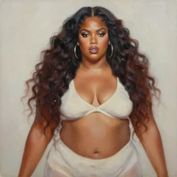 a oil painting of lizzo