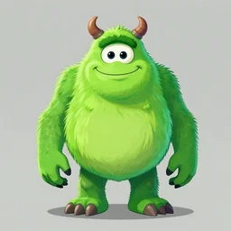 This is a monster, and it\'s name is Greeny, digital art