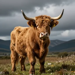 a highland cow calf, arstation