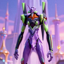 evangelion unit 0 1 in barbie and the diamond castle, 3 d animation,