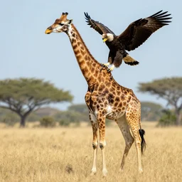 a giraffe eagle hybrid
