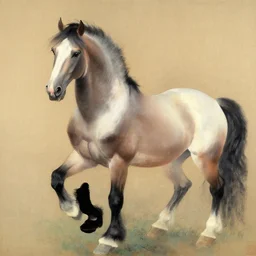 a beautiful painting horse, by xu beihong must be used for good results painting