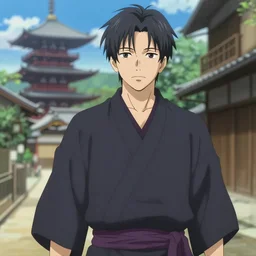 dark grey haired man, anime fantasy artwork, kyoto animation, key visual