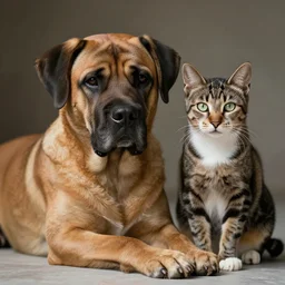 a mastiff - cat - hybrid, animal photography