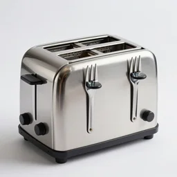 toaster constructed by forks