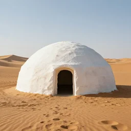 igloo on a desert