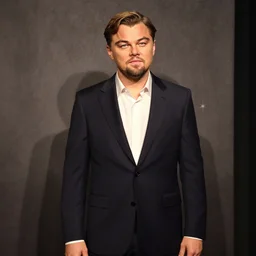leonardo dicaprio as a wax figure
