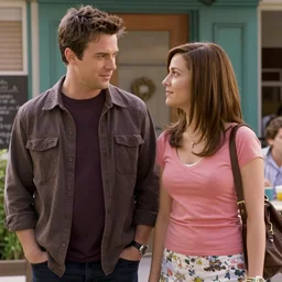 gilmore girls starring jack black and kyle gass, movie still, 8 k,