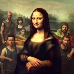 beautiful portrait of a woman, negative no not mona lisa pose, gta v, stephen bliss, unreal engine, fantasy art by greg rutkowski, loish, rhads, ferdinand knab, makoto shinkai and lois van baarle, ilya kuvshinov, rossdraws, tom bagshaw, global illumination, radiant light, detailed and intricate environment