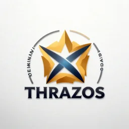an award wining logo for thrazos.