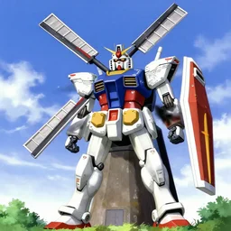 gundam as dutch windmill in anime, dutch windmill gundam
