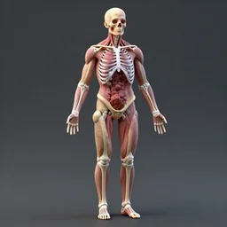 3 d render of medical illustration on anatomy