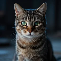 Cat as The Terminator (1984), dramatic