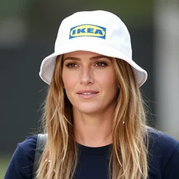 julia roberts wearing an ikea hat