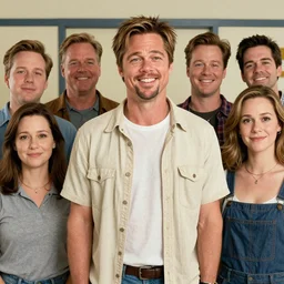 Welcome Back Kotter episode featuring Brad Pitt, entire cast is smiling