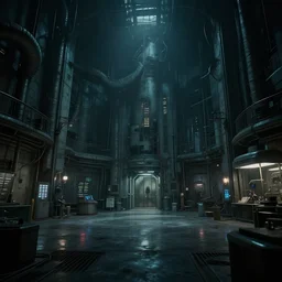 professional photograph of a facility, creepy dream - like reality, dim cinematic lighting, fear of the dark, hd, high quality, high detail, 4 k, 8 k, sci - fi