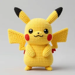 a yarn Pikachu