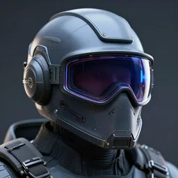 nano soldier helmet goggles future vision concept art high detail trending on artstation