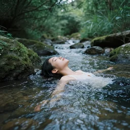 someone drifting in the stream of consciousness