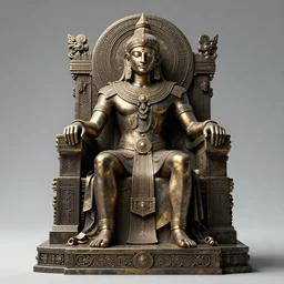 symmetry!! anunaki god sitting on a throne, intricate, highly detailed, perfect lighting, perfect composition, 4 k, artstation, artgerm, derek zabrocki, greg rutkowski