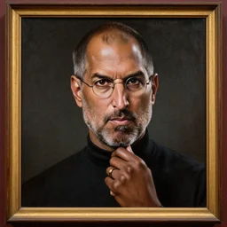 kanye west as steve jobs, renaissance painting