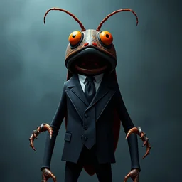 cockroach character, securityguard : : black suit tie : : : : head torso legs : : lorax movie : : nightmare before christmas : : artstation