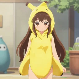 anime girl in banana suit, トキトキ