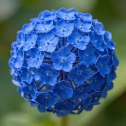 flower, star, blue, spherical