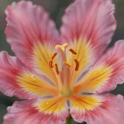 digital painting, vibrant colors, shallow depth of field, concept art, epic, octane render, highly detailed, cinematic lighting, illustration, photorealism, flowers pistils stamens closeup, trending artstation