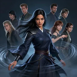 portrait of maya ali as a mage by fortiche studio, dynamic lighting, ripples, fantasy, intricate, smooth, sharp focus, octane render aesthetic, official fanart behance hd artstation by maria poliakova, jesper ejsing, by rhads and makoto shinkai and lois van baarle and ilya kuvshinov