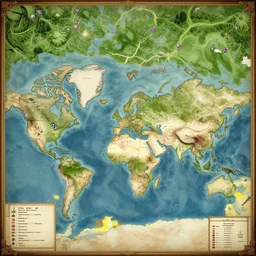 fantasy world map,