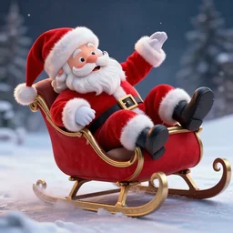 drunk santa crashing his sleigh, highly detailed, 8 k, hdr, close up, smooth, sharp focus, high resolution, award - winning photo